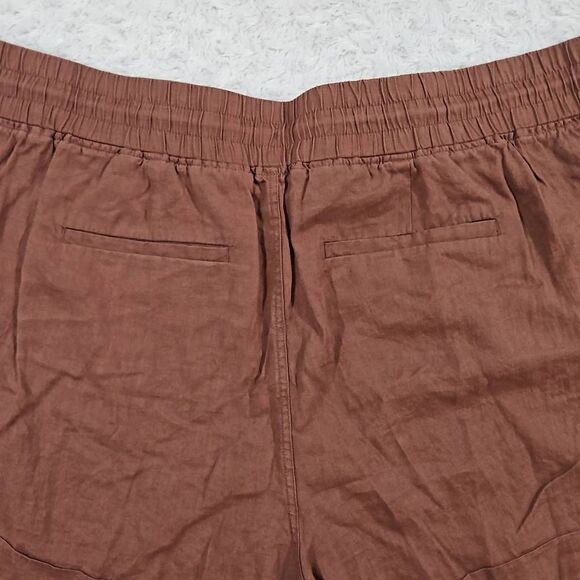 Athleta Cabo Linen 4" Short Hearth Rose Size 26 NWOT Lounge Summer Beach - Picture 6 of 6